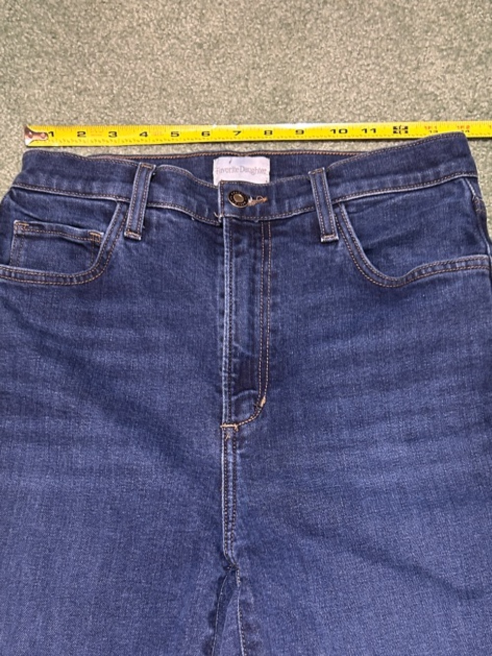 Favorite Daughter The Valentina Dark Indigo High-Rise Boot-Cut Jeans - Picture 5 of 13